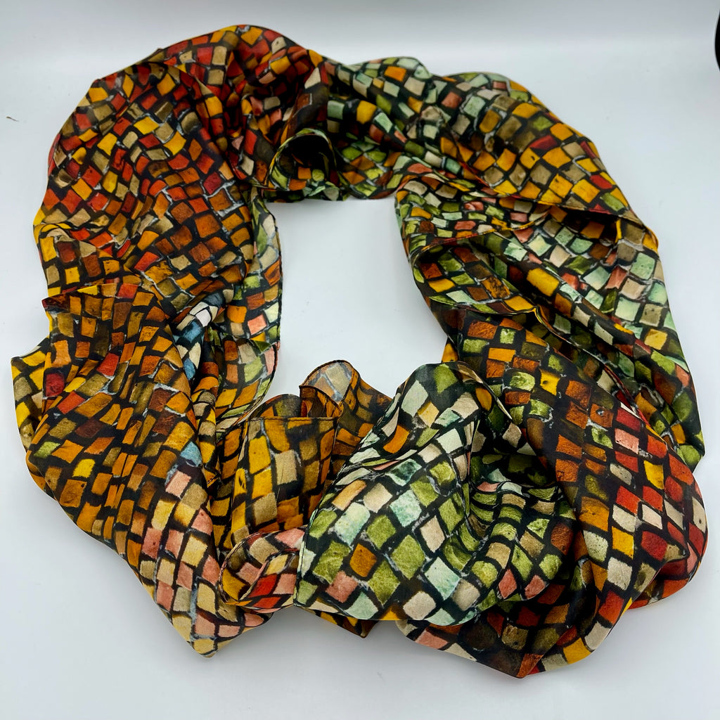 Mosaic Silk Scarf