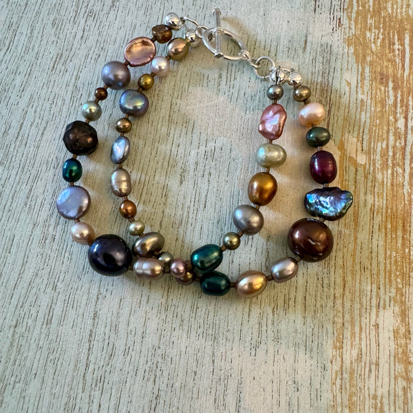 Double strand bracelet with pearls Jewels main image 1