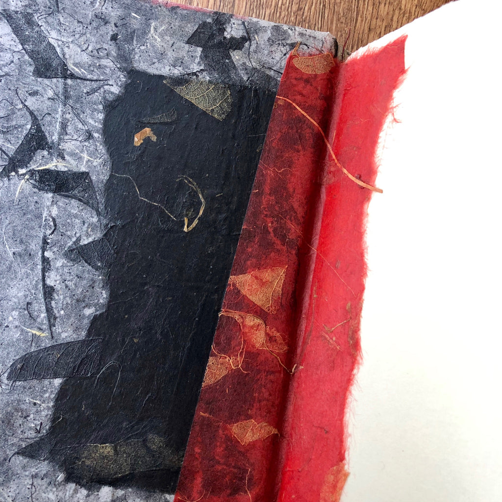 Red/Black - Handmade Journal/Sketch Book
