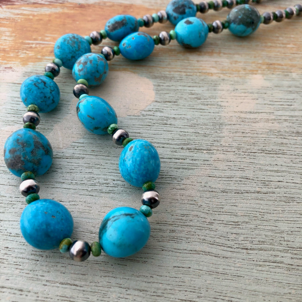 Turquoise and Navajo Pearls