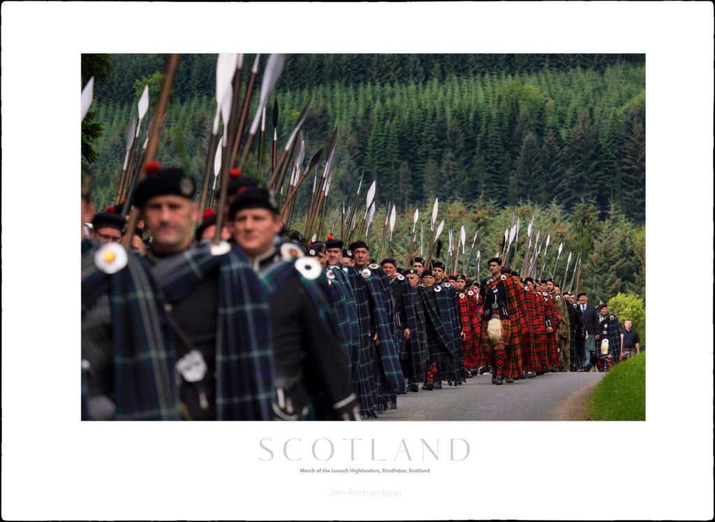March of the Lonach Highlanders, Strathdon, Scotland