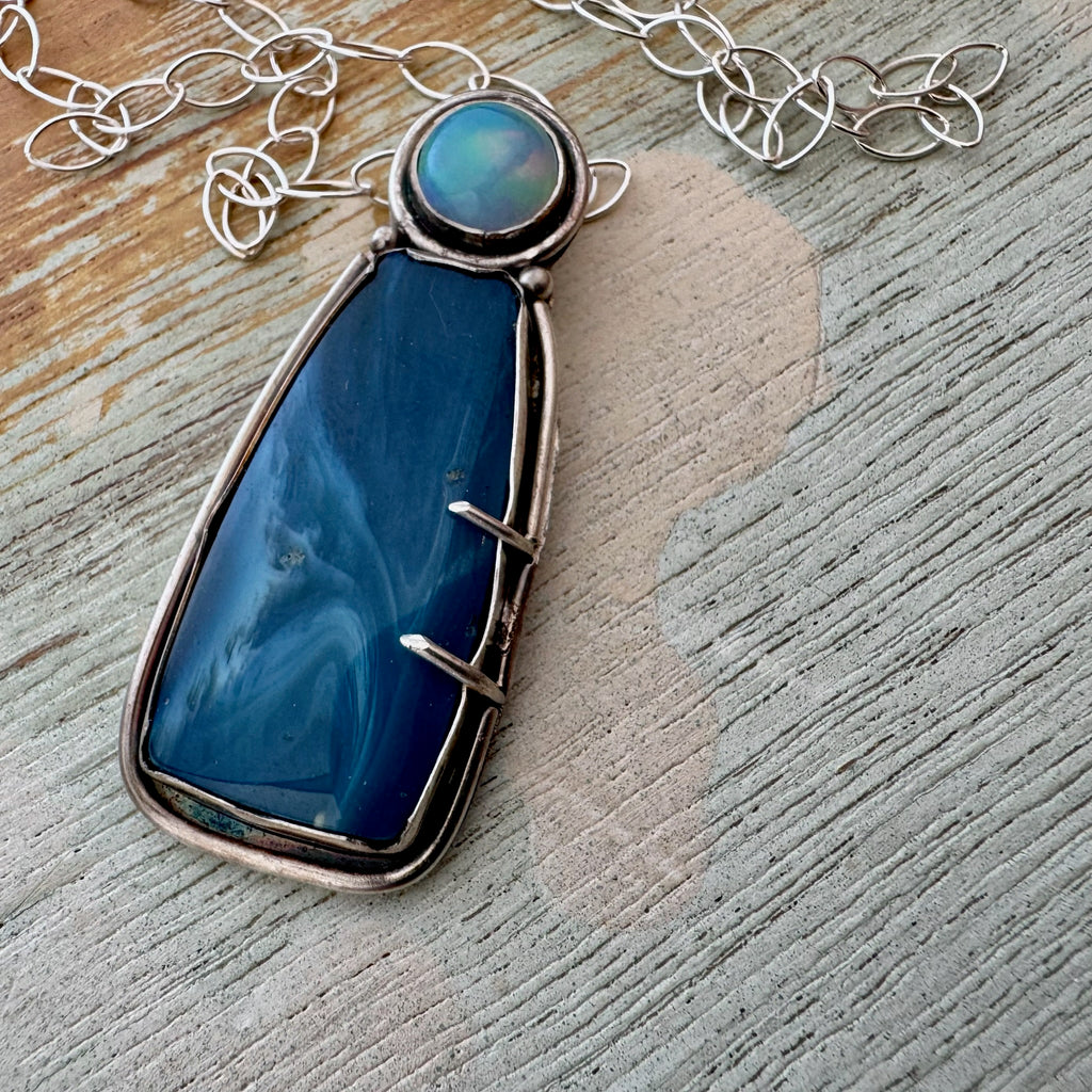 Swedish Blue with Opal