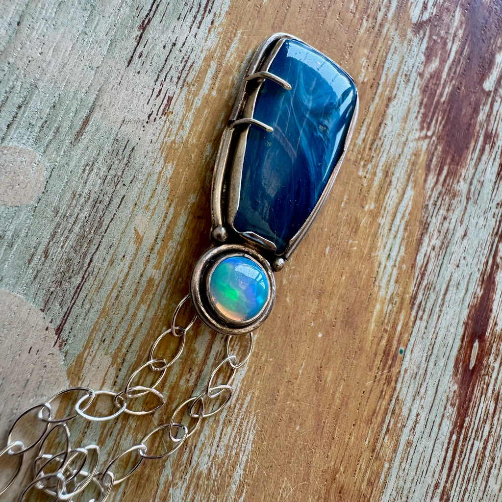 Swedish Blue with Opal