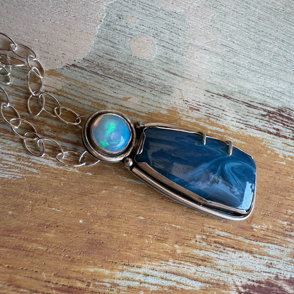 Swedish Blue with Opal
