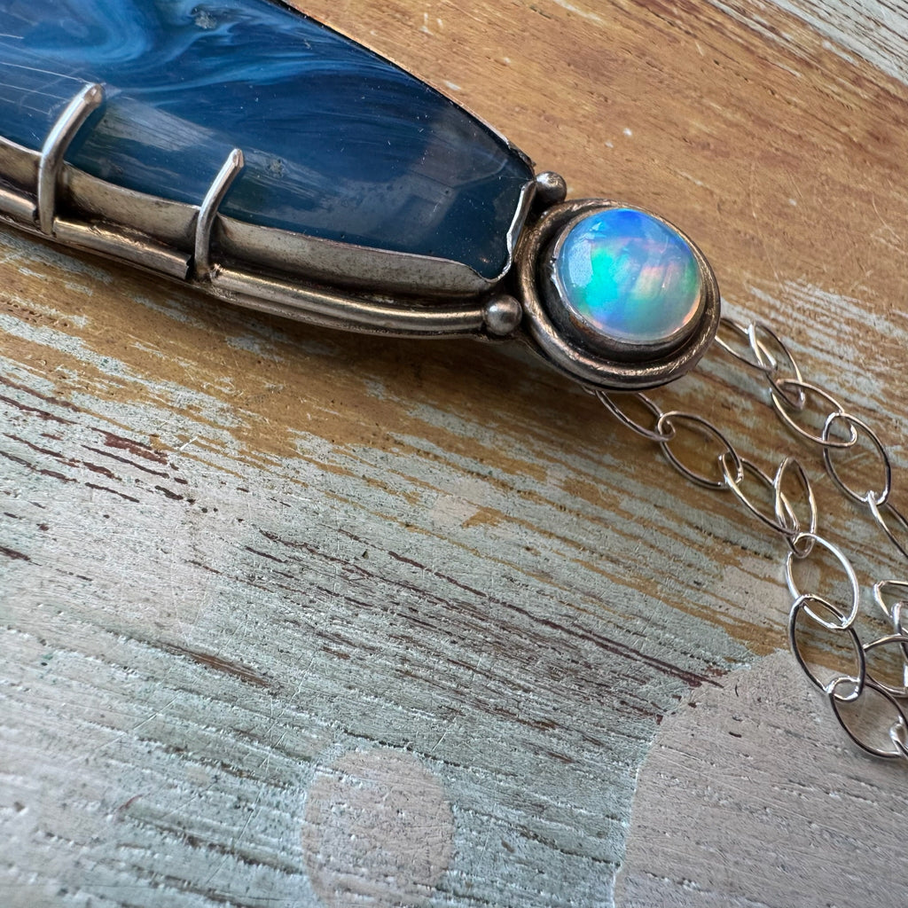 Swedish Blue with Opal