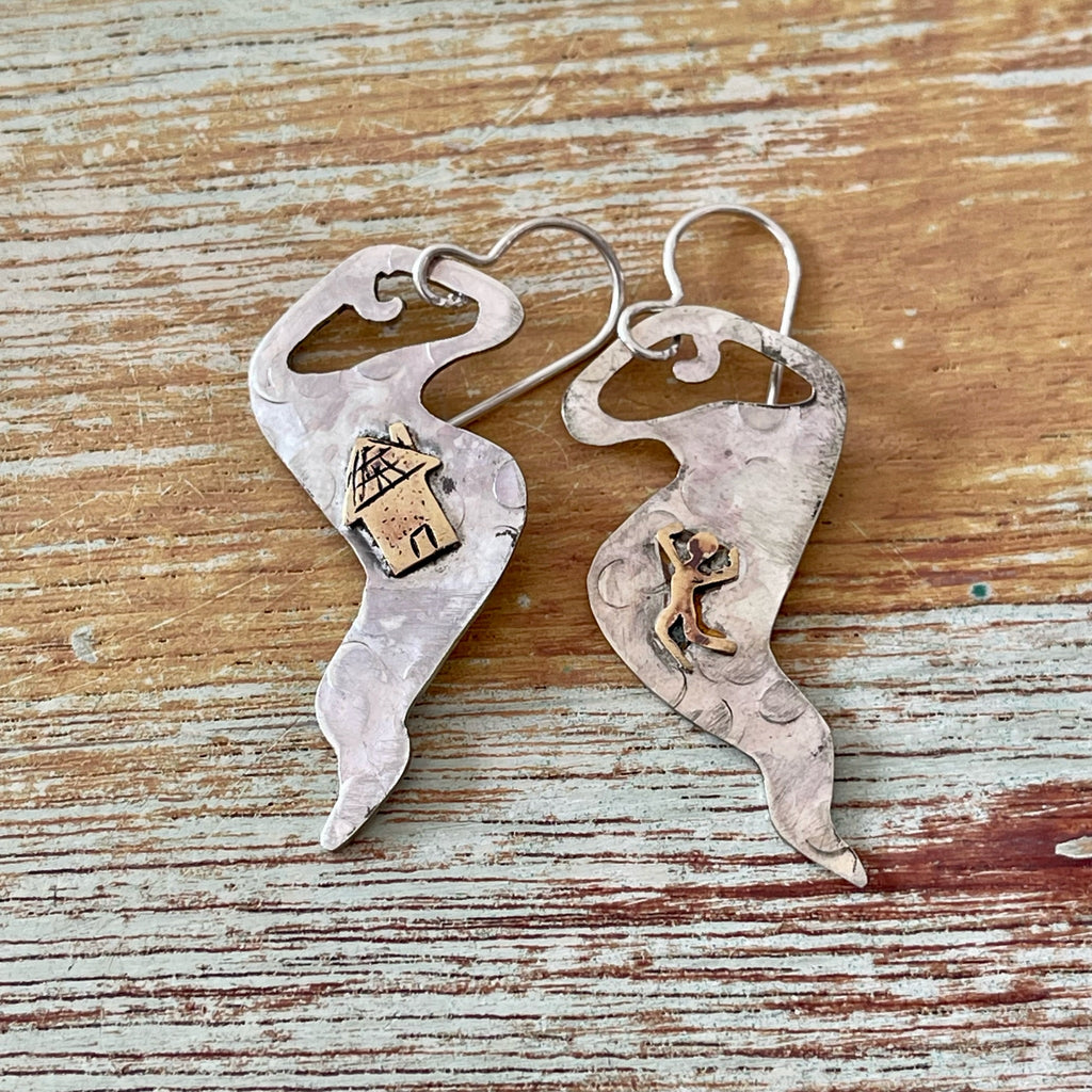 Silver Tornado Earrings