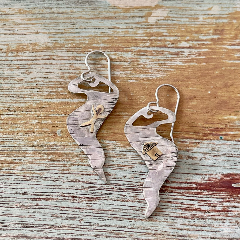 Silver Tornado Earrings