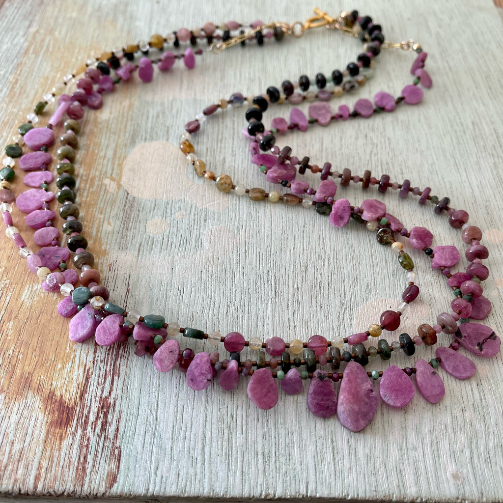 Tourmaline Triple Strand