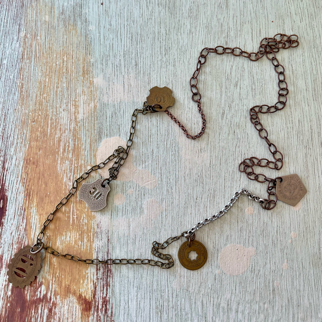 Swedish Steamship Token Necklace