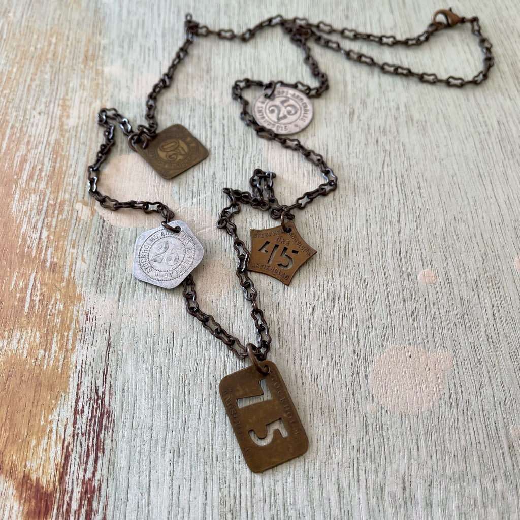 Swedish Steamship Token Necklace