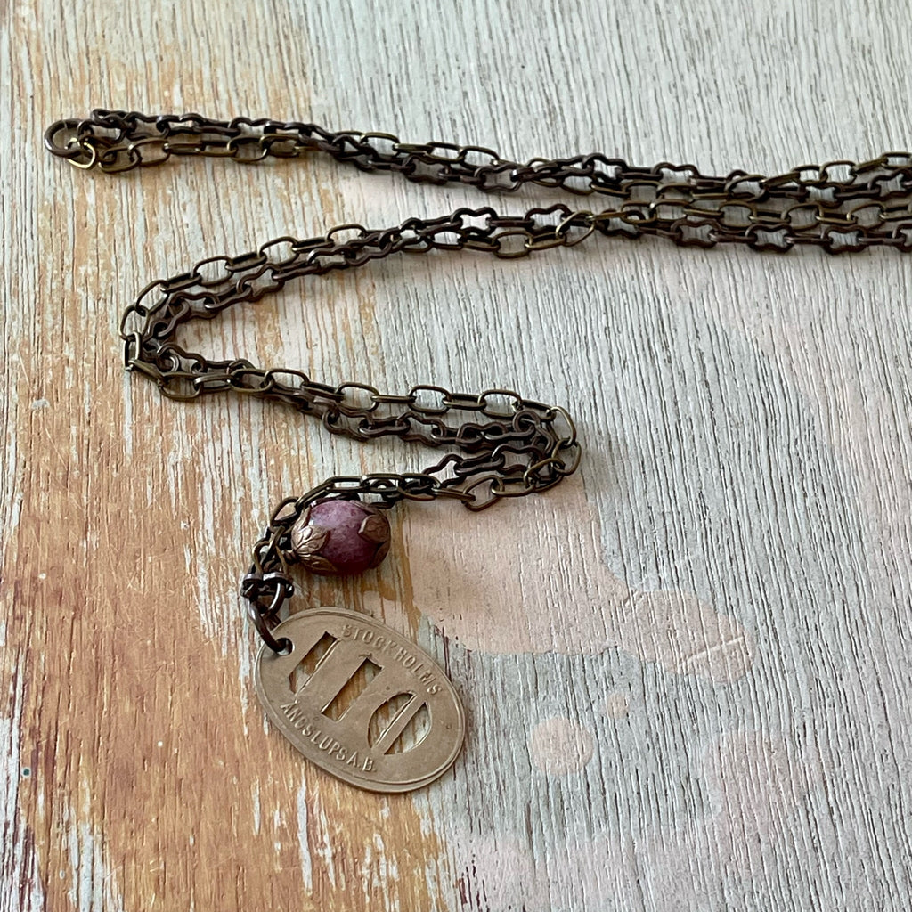 Swedish Steamship Token Necklace