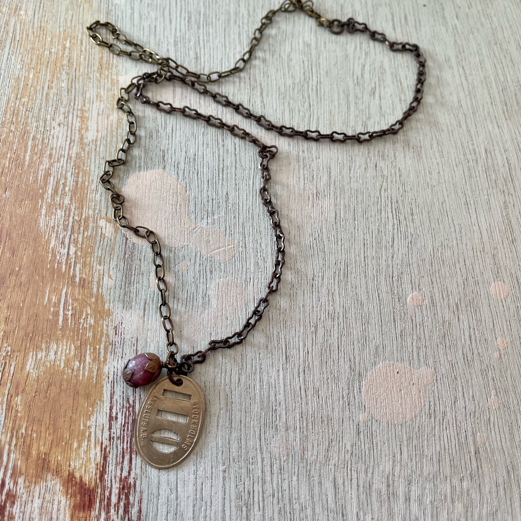 Swedish Steamship Token Necklace