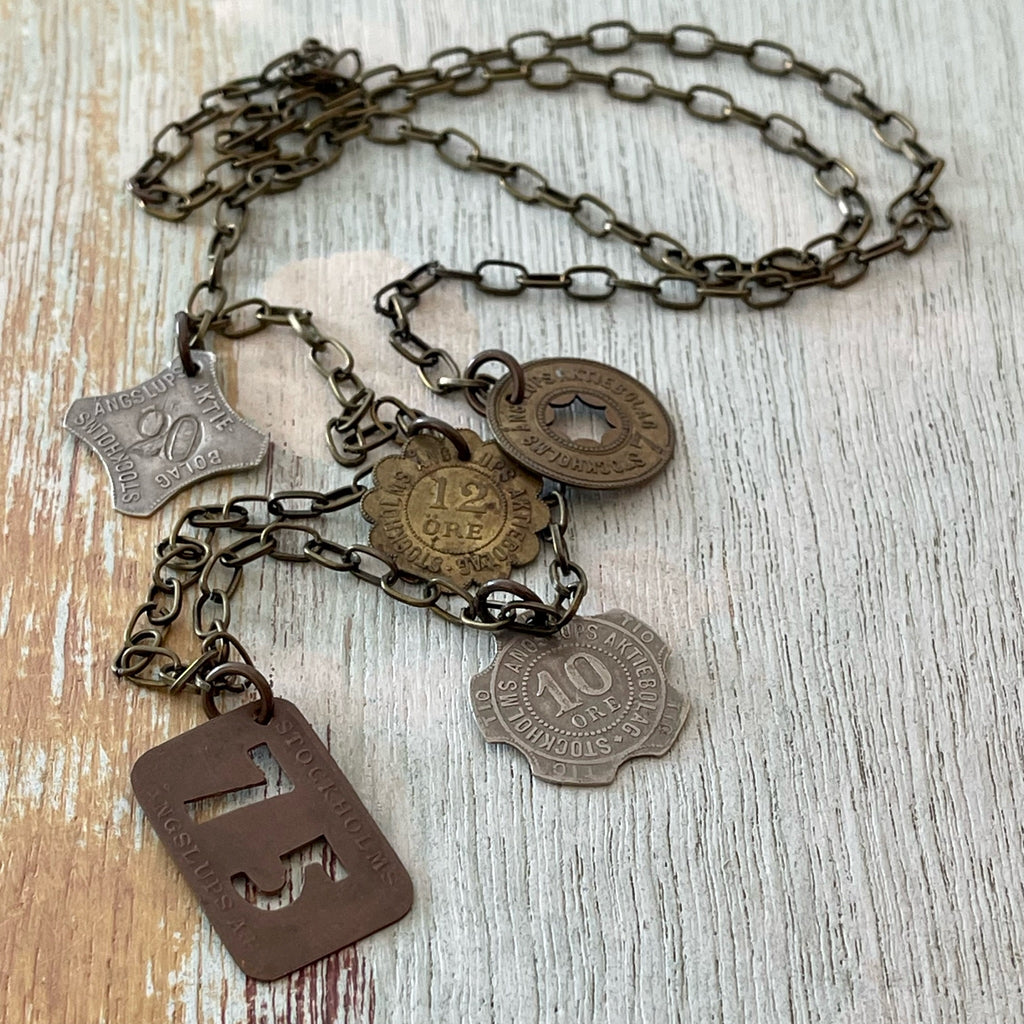 Swedish Steamship Token Necklace