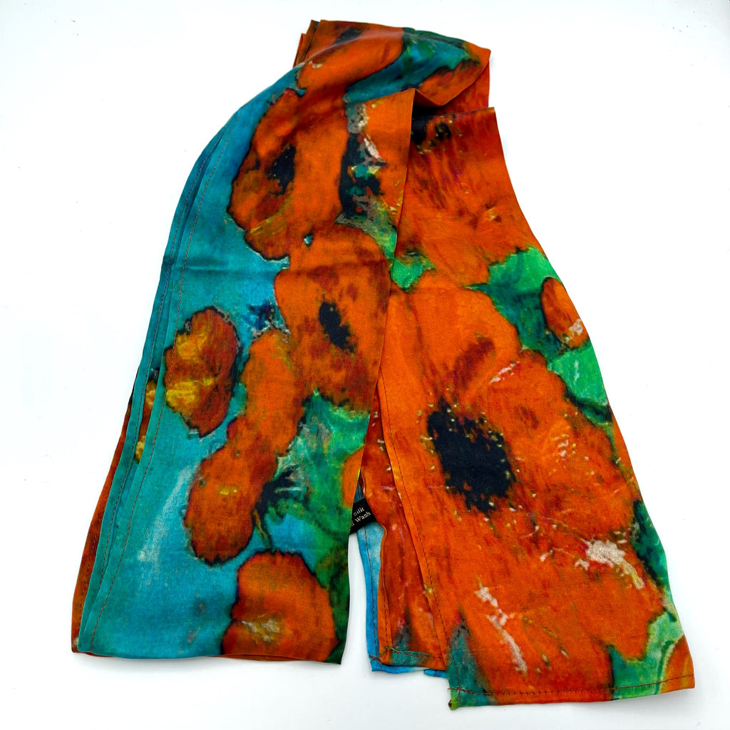 Poppy Love Silk Scarf