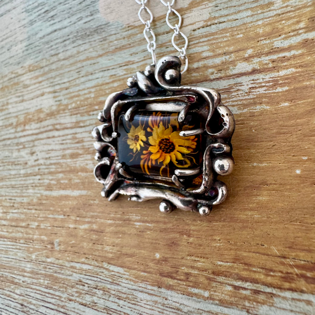 Baltic Amber Sunflower