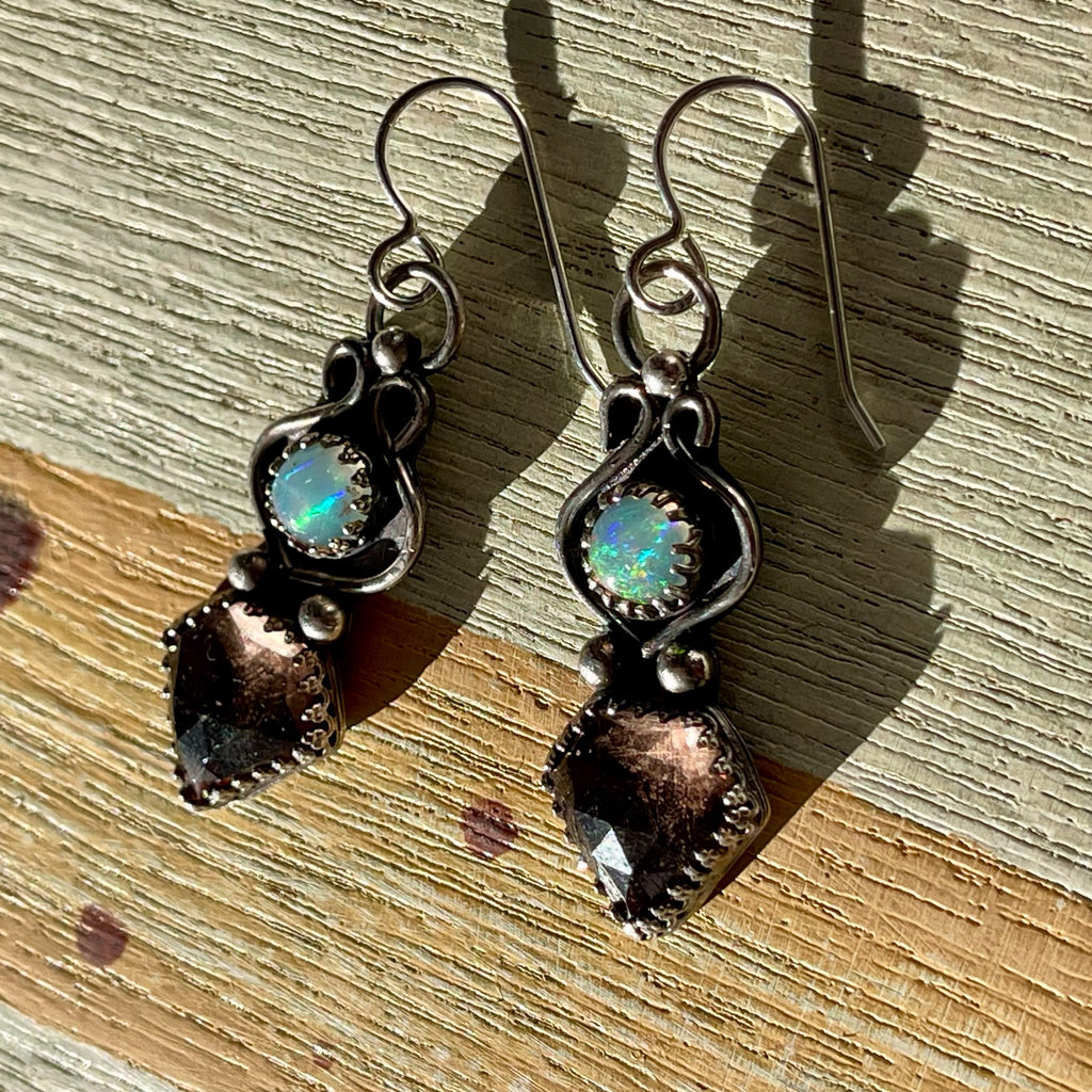 Opal & Alexandrite Earrings