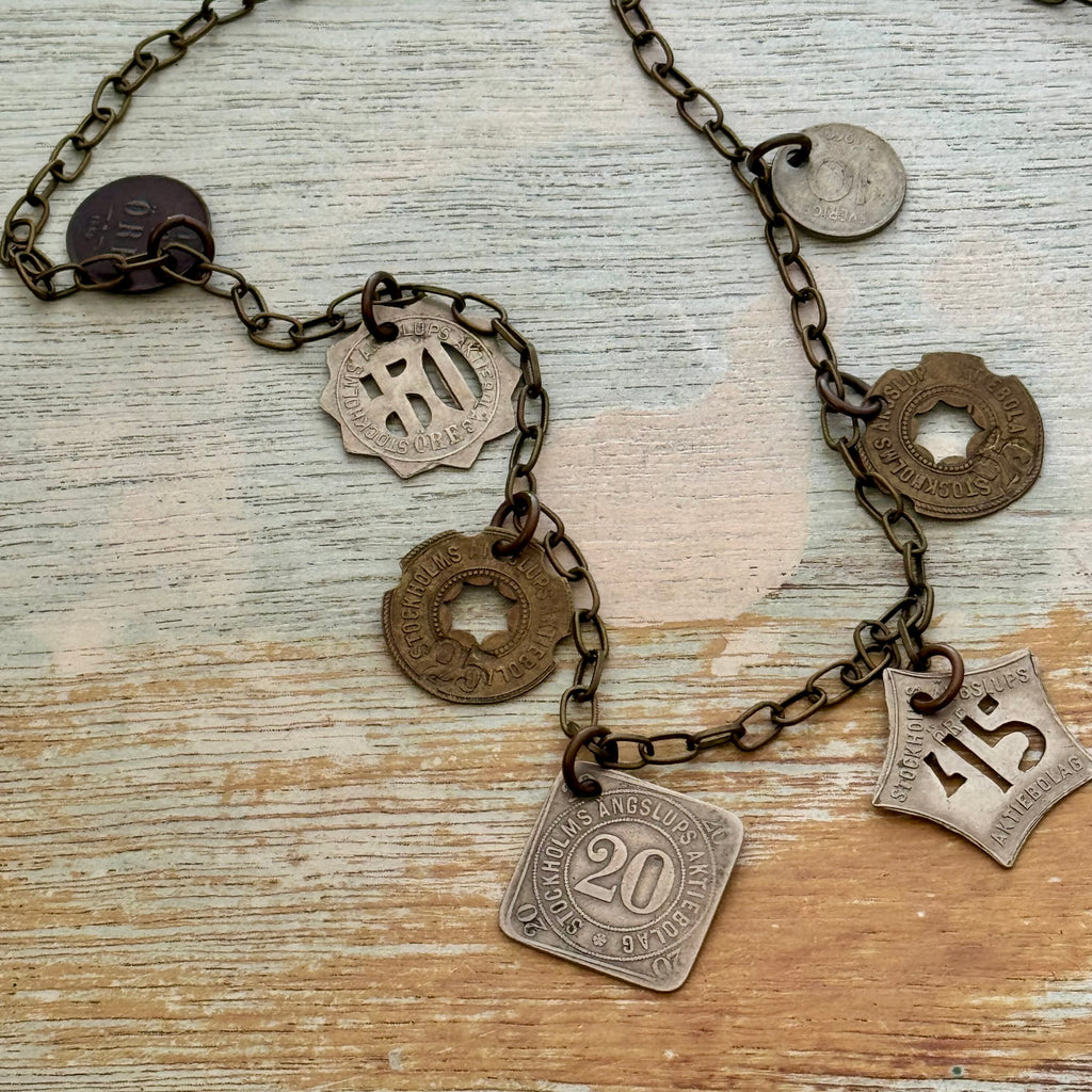 Swedish Steamship Token Necklace
