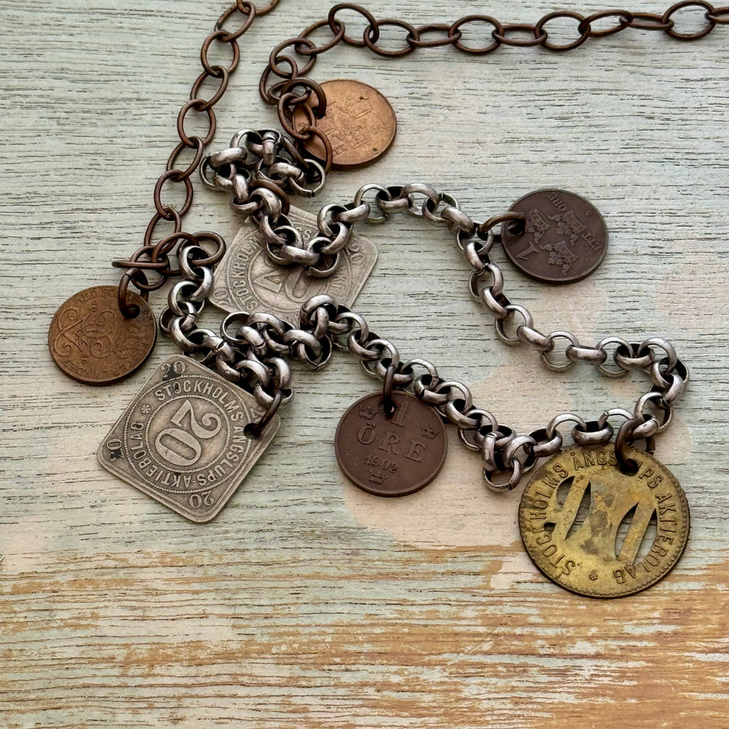 Swedish Steamship Token Necklace