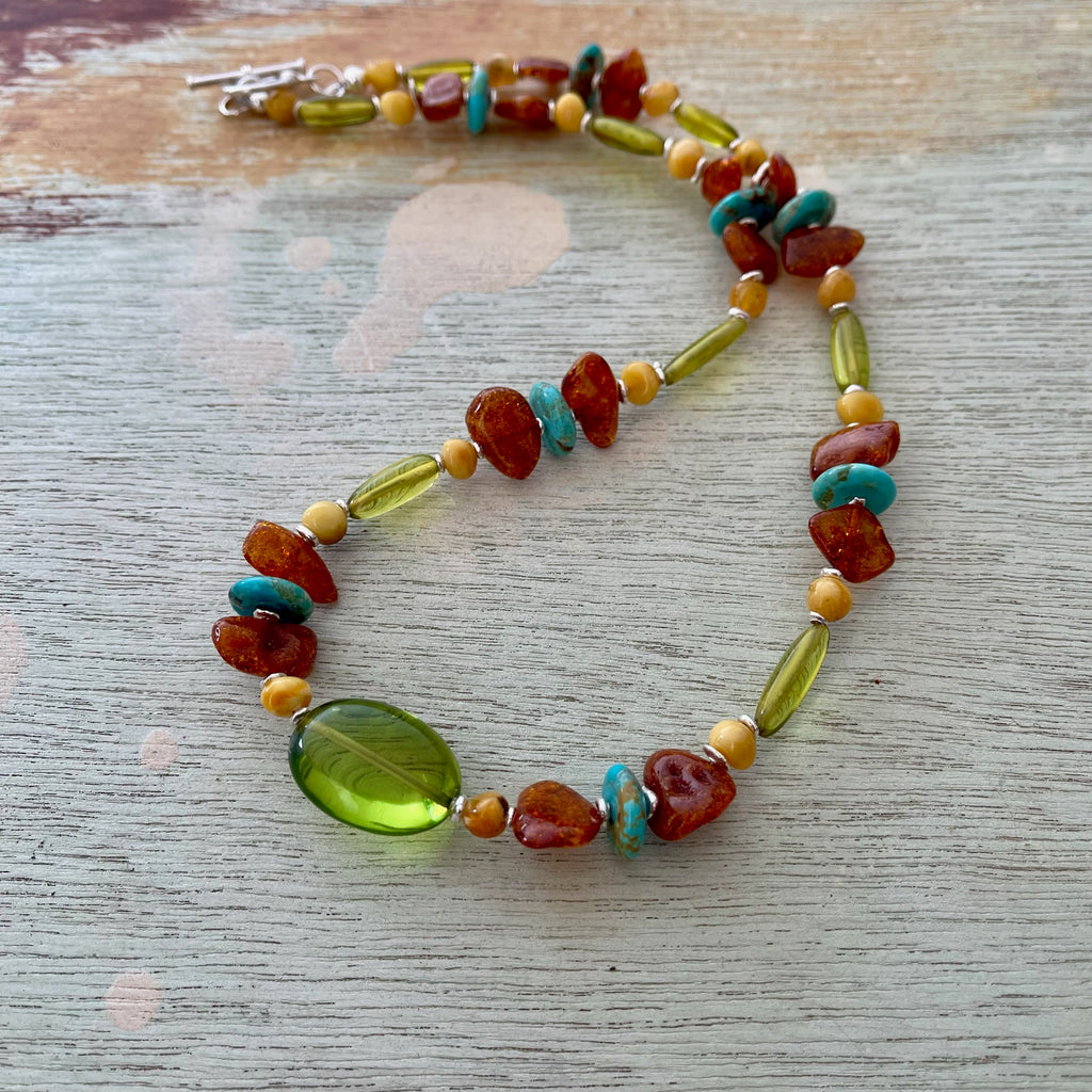 Baltic Amber & Turquoise