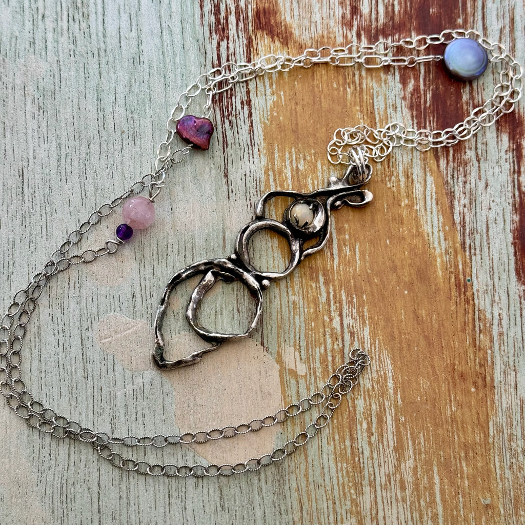 Opal Figure Necklace