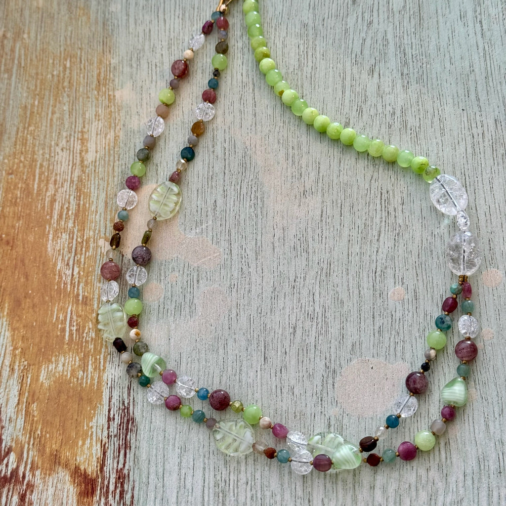 Green calcite Necklace