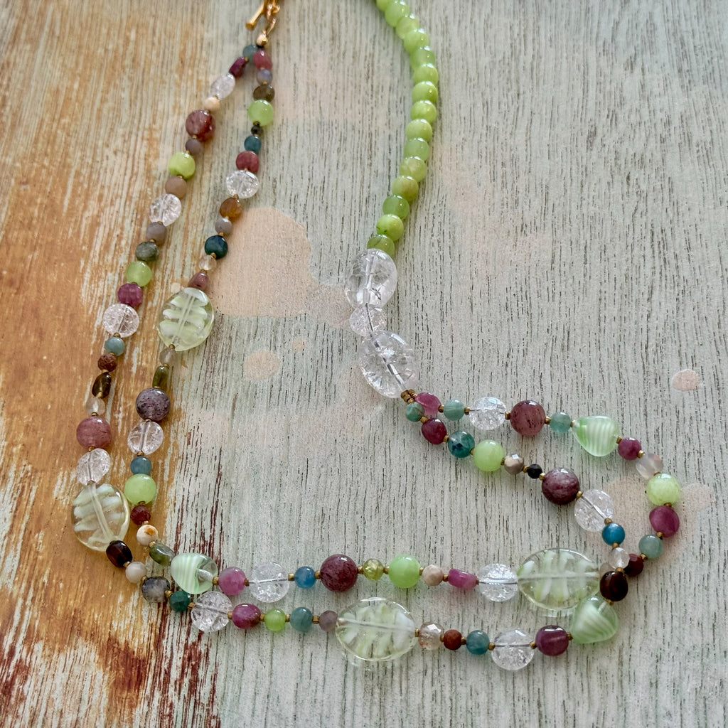 Green calcite Necklace