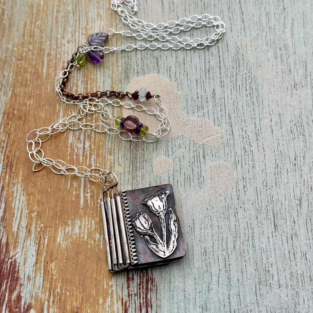Book of Flowers Necklace