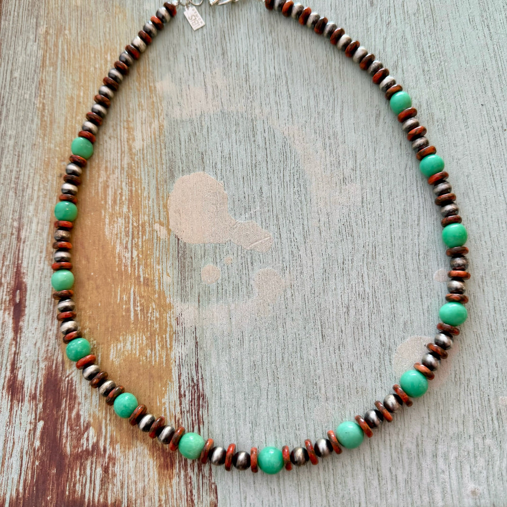 Black Bridge Variscite Necklace