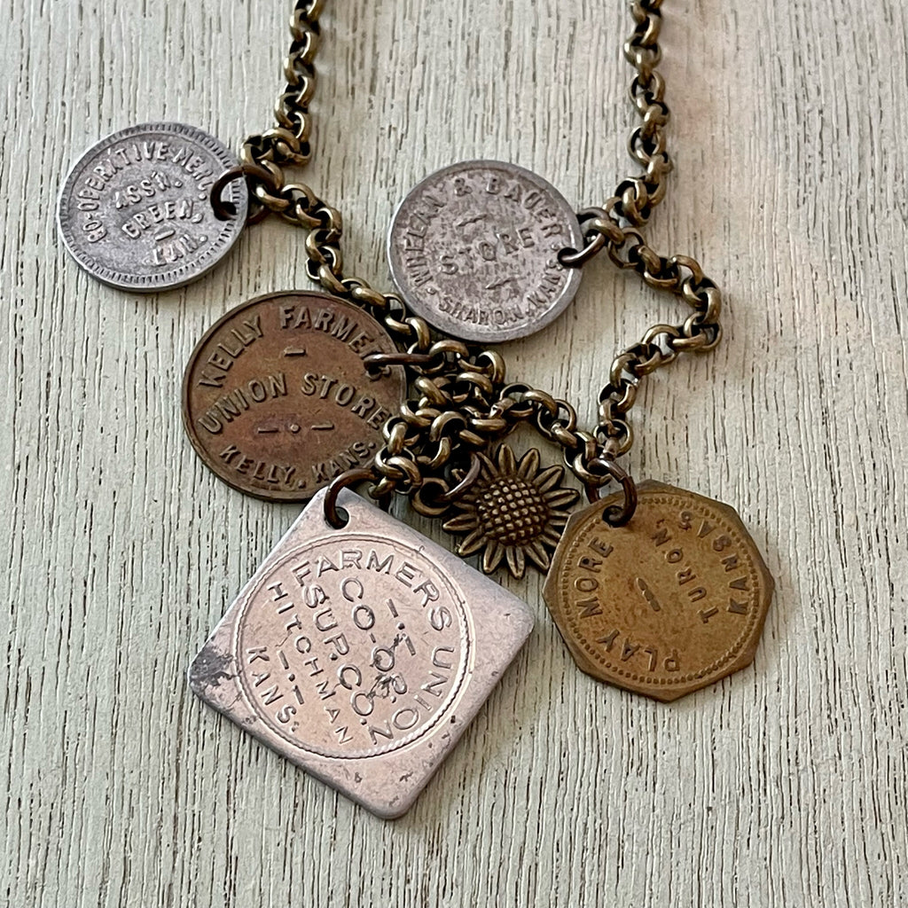 Wide Spot in the Road Token Necklace