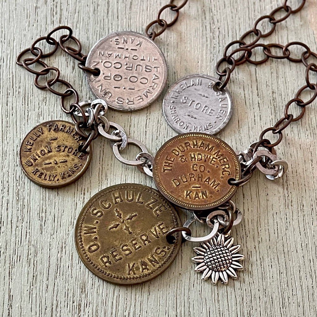 Wide Spot in the Road Token Necklace