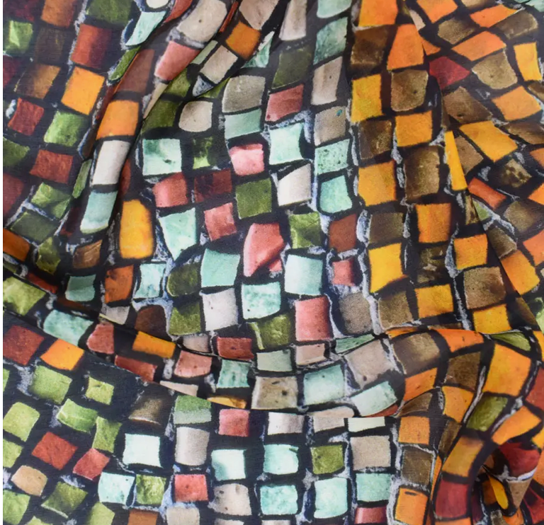 Mosaic Silk Scarf