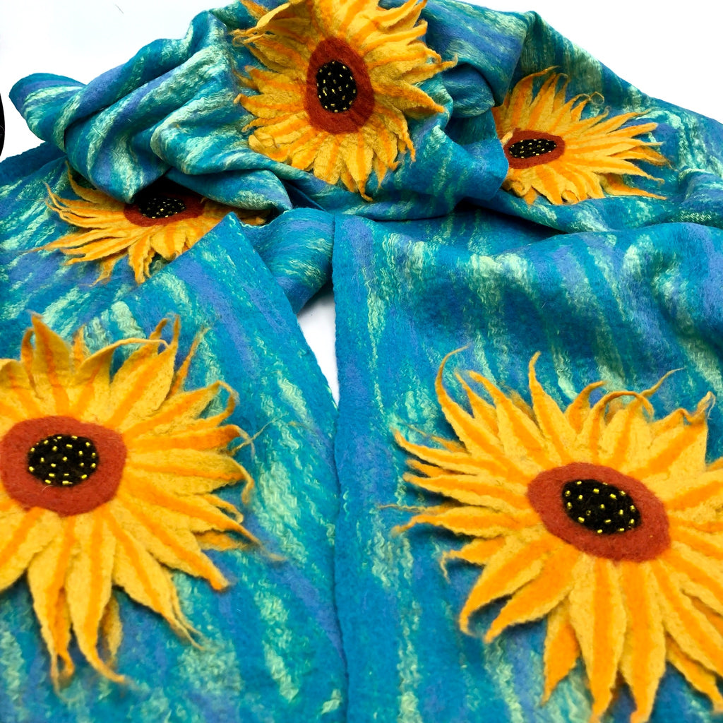 Late Summer Sunflowers Scarf