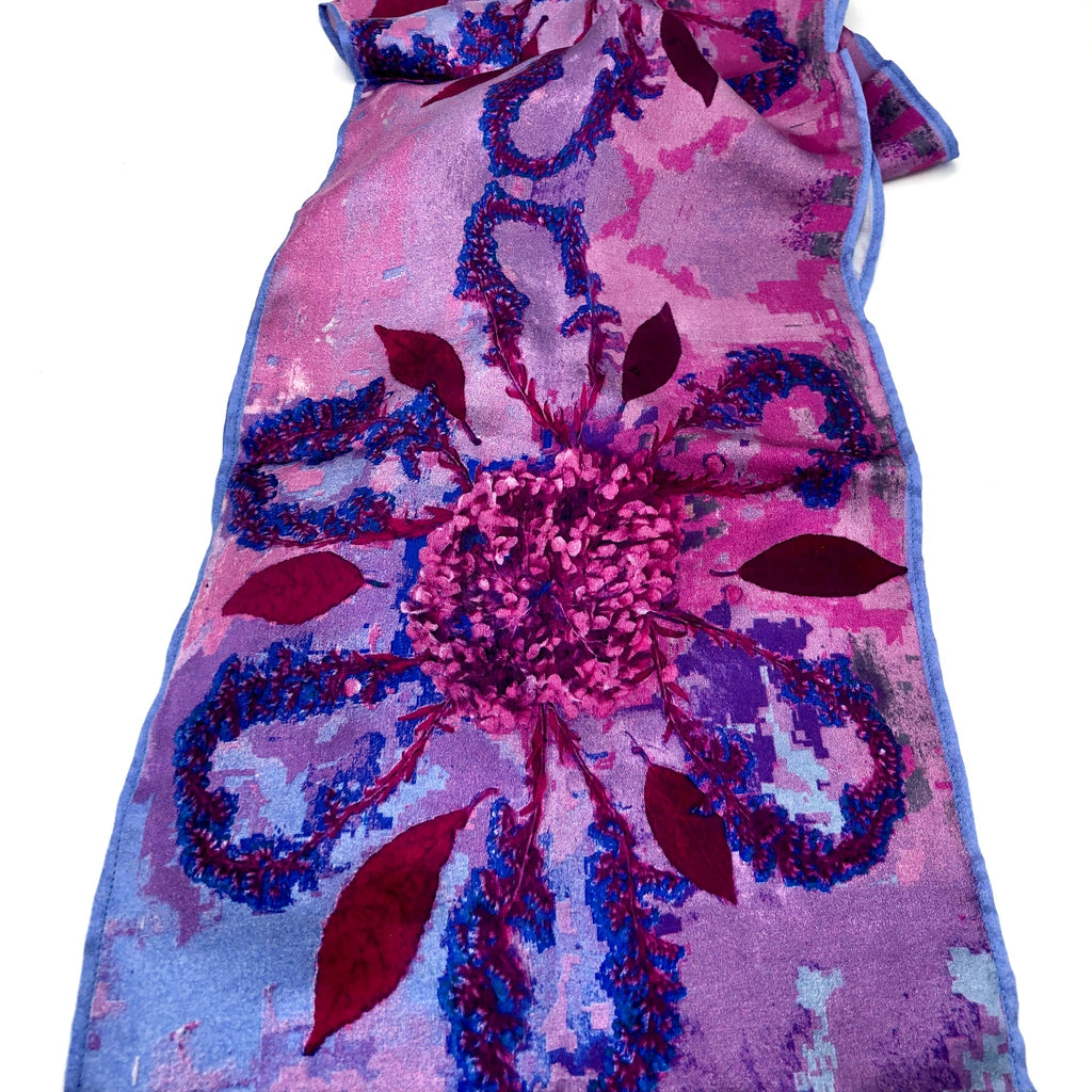Shades of Purple Silk Scarf