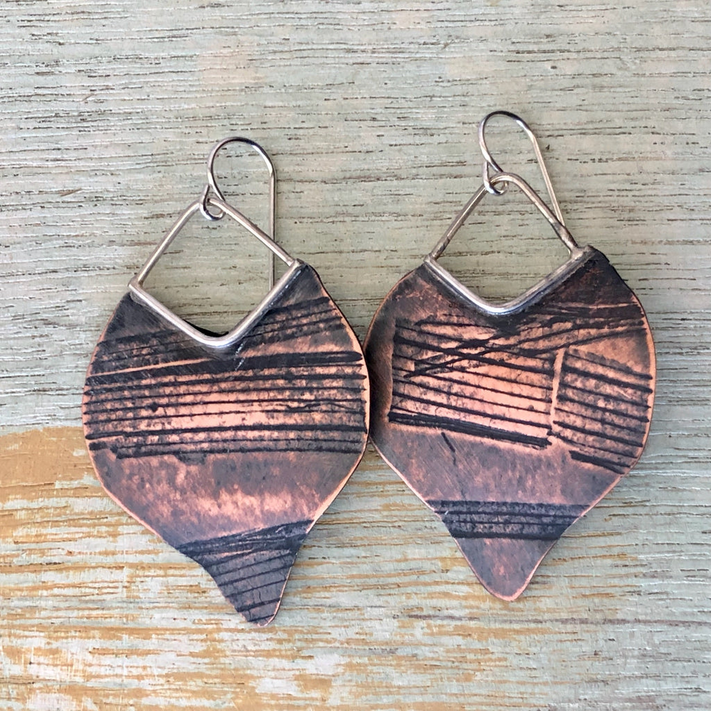 Iris Pressed Earrings