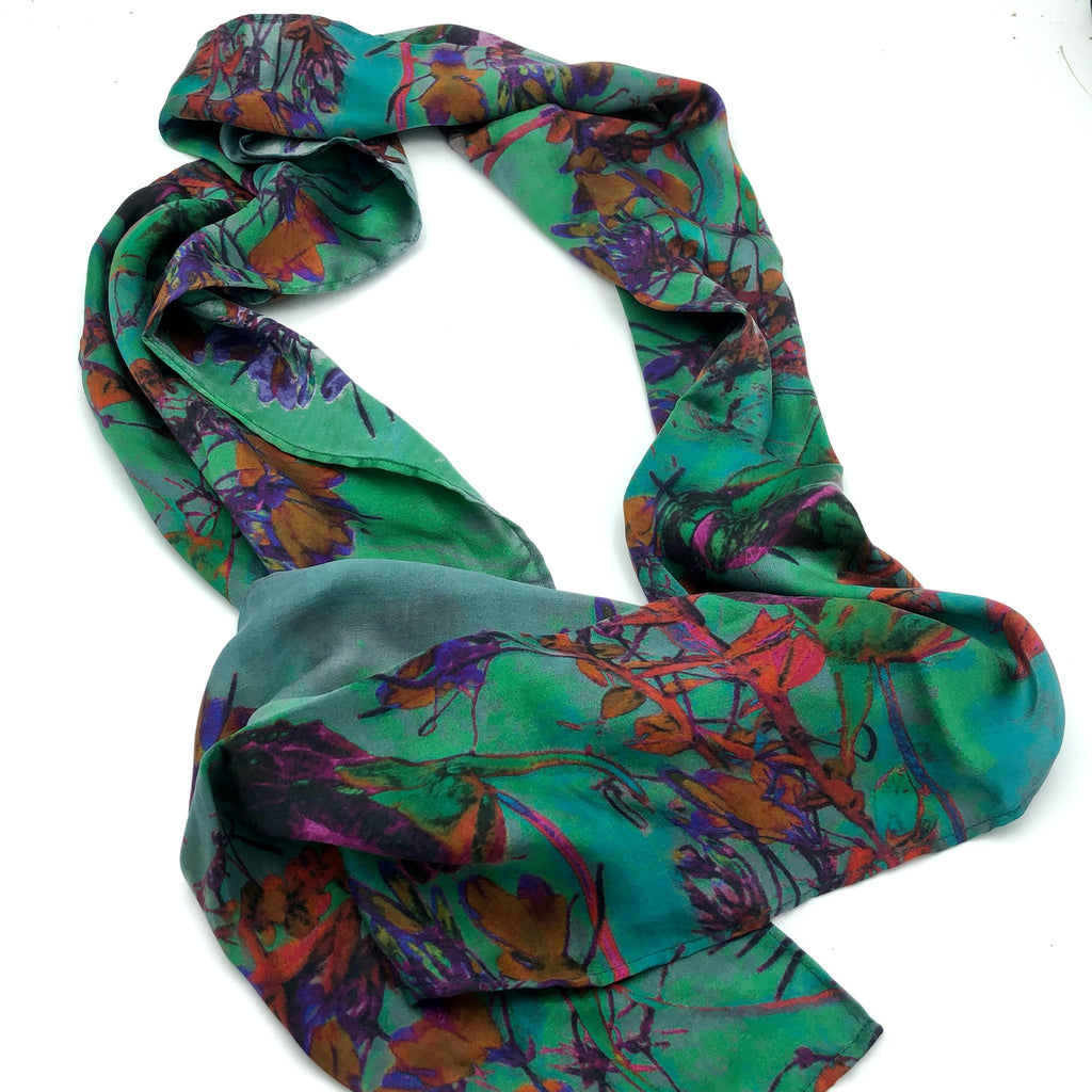 Heirloom Florals Silk Scarf