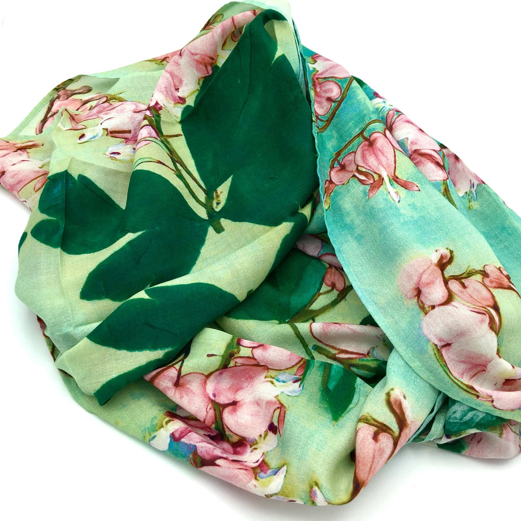 Bleeding Hearts Cotton Scarf