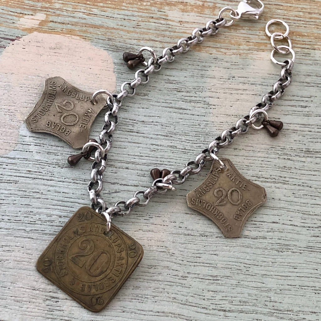 Swedish Steamship Token Bracelet