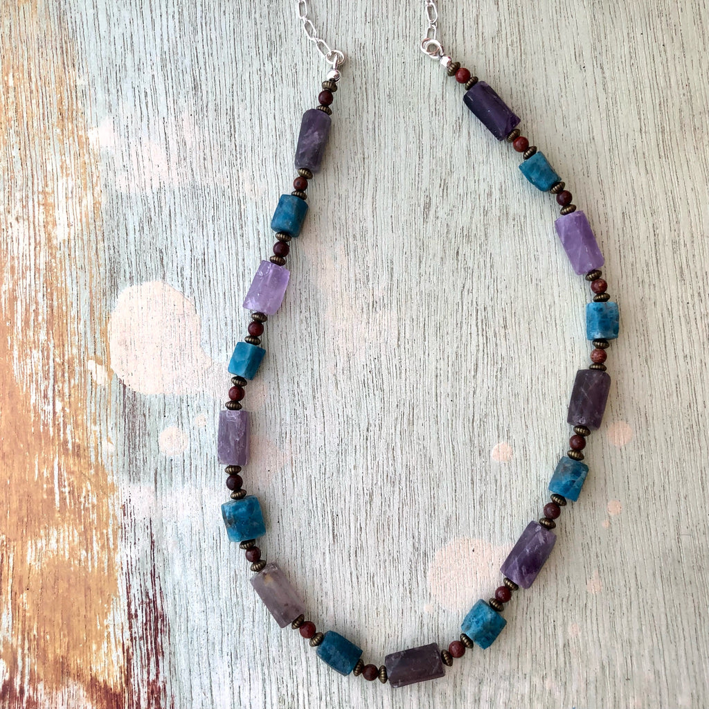 Amethyst & Apatite Columns