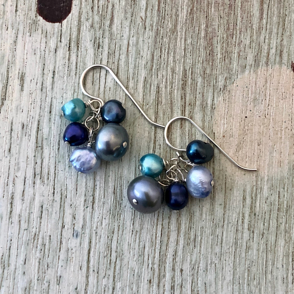 Cluster Pearl Earrings