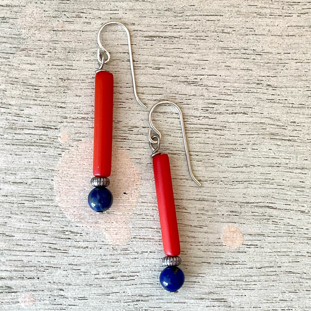 Red/Blue Earrings