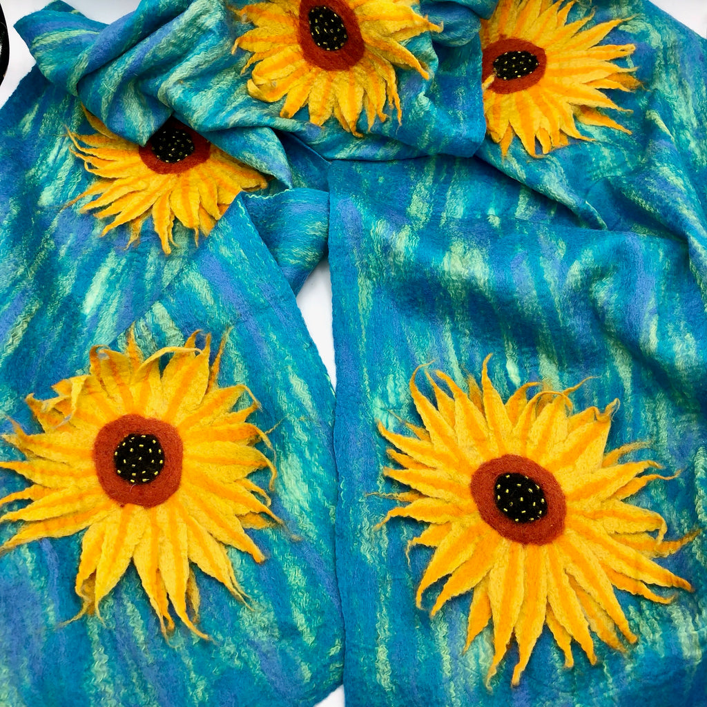Late Summer Sunflowers Scarf