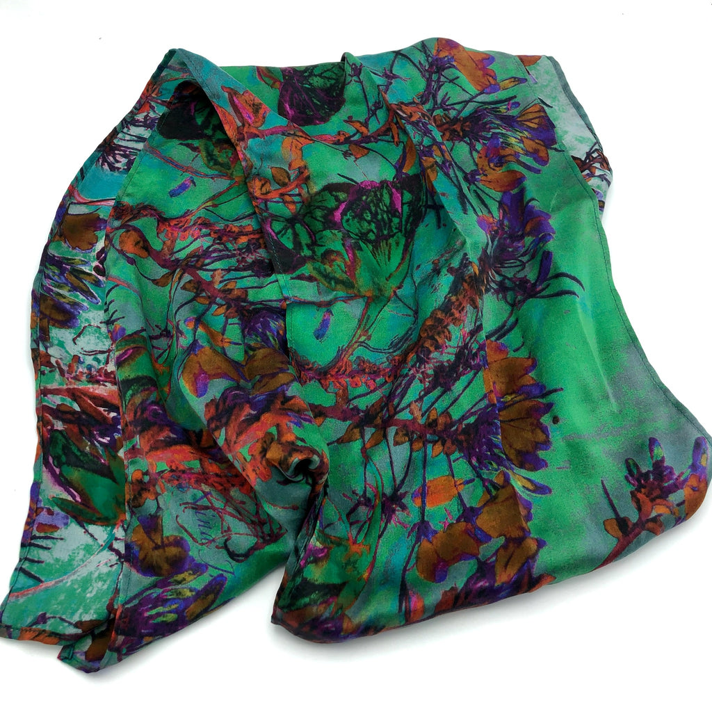 Heirloom Florals Silk Scarf