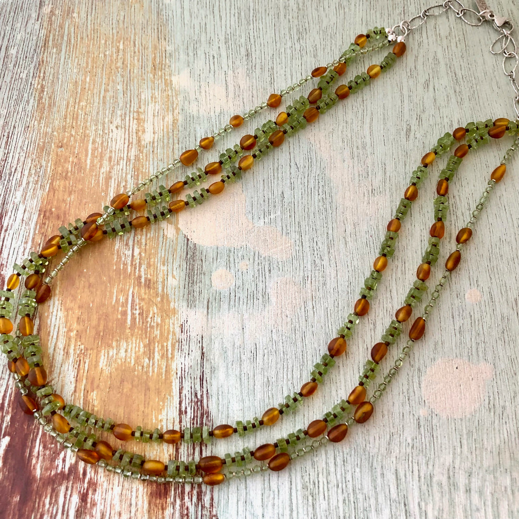 Baltic Amber & Peridot