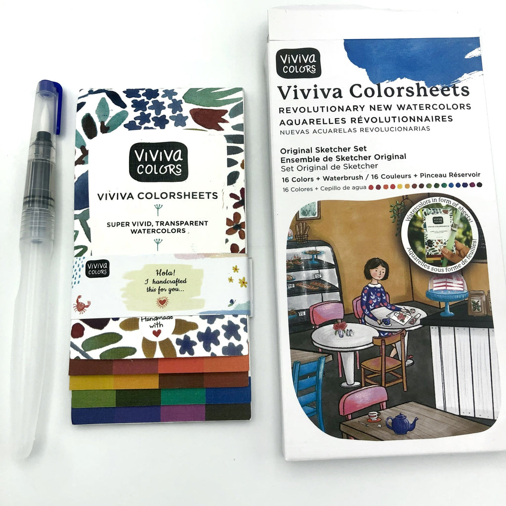 Colorsheets Watercolors with Brush