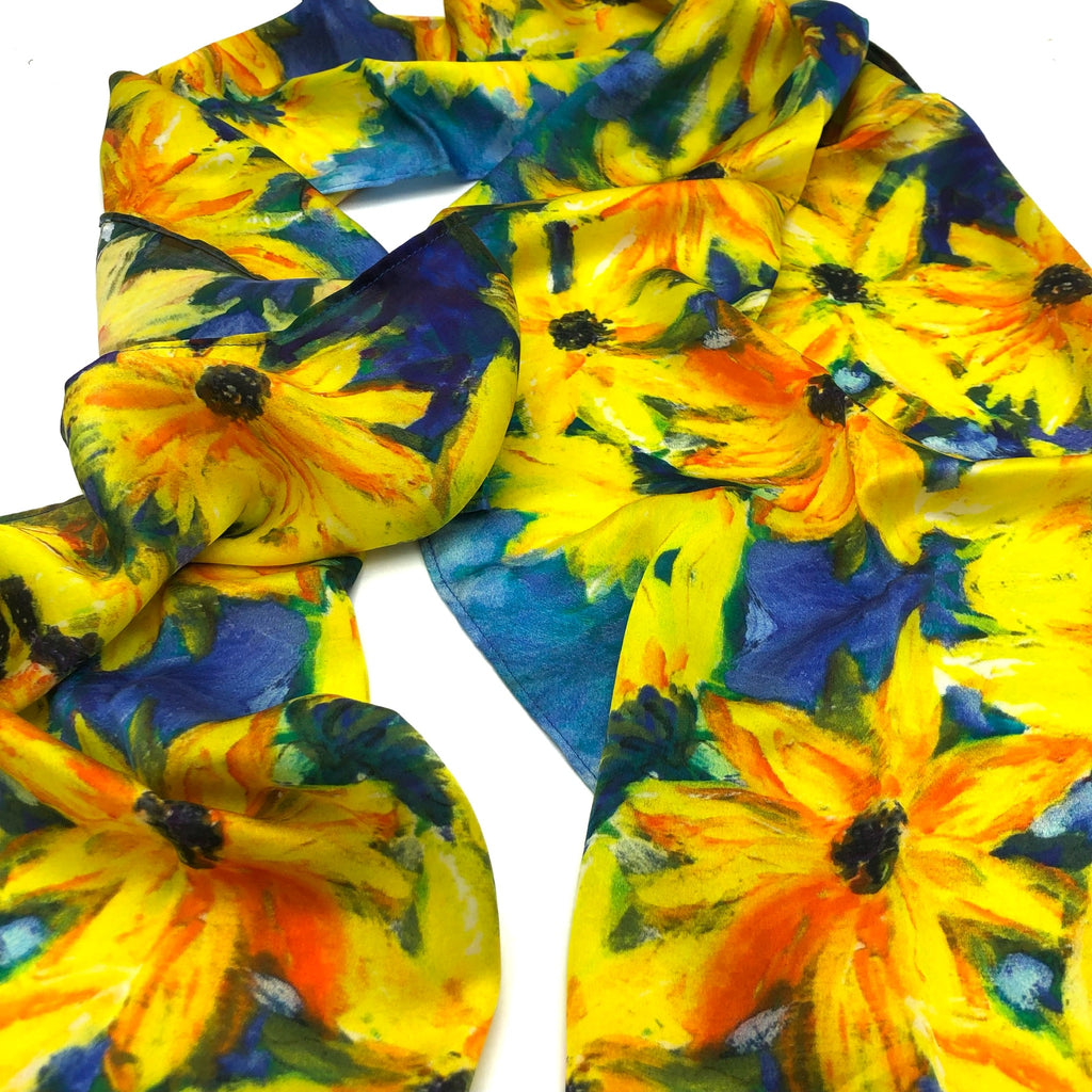Sunflowers Silk Scarf
