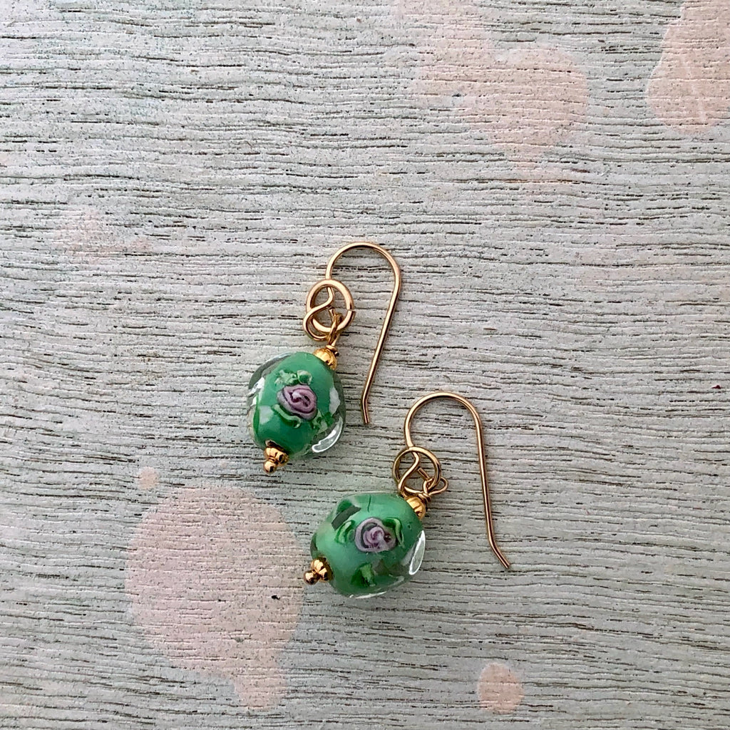 1950's Italian Glass Earrings