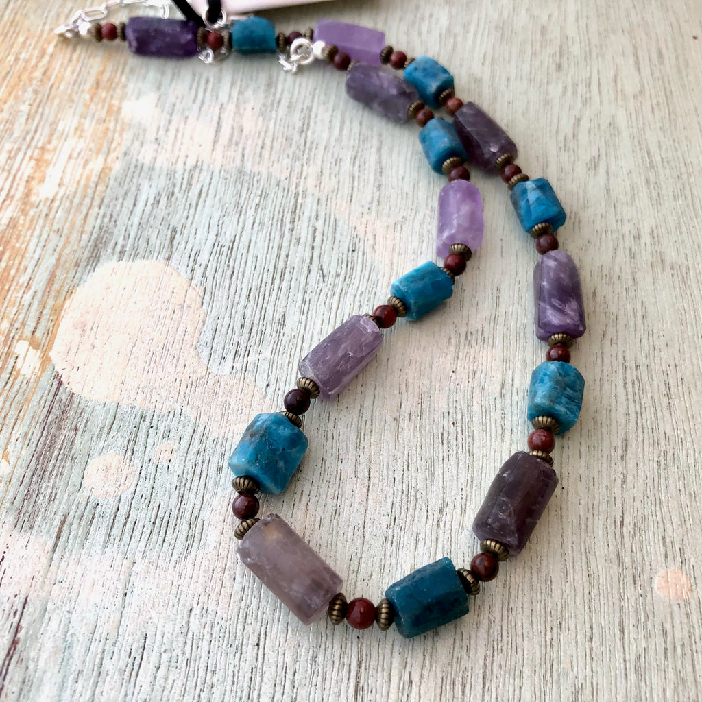 Amethyst & Apatite Columns