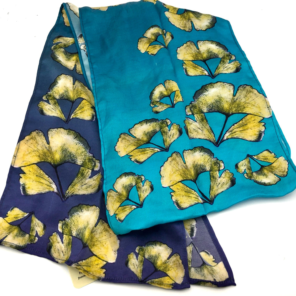 Ginko Garden Silk Scarf