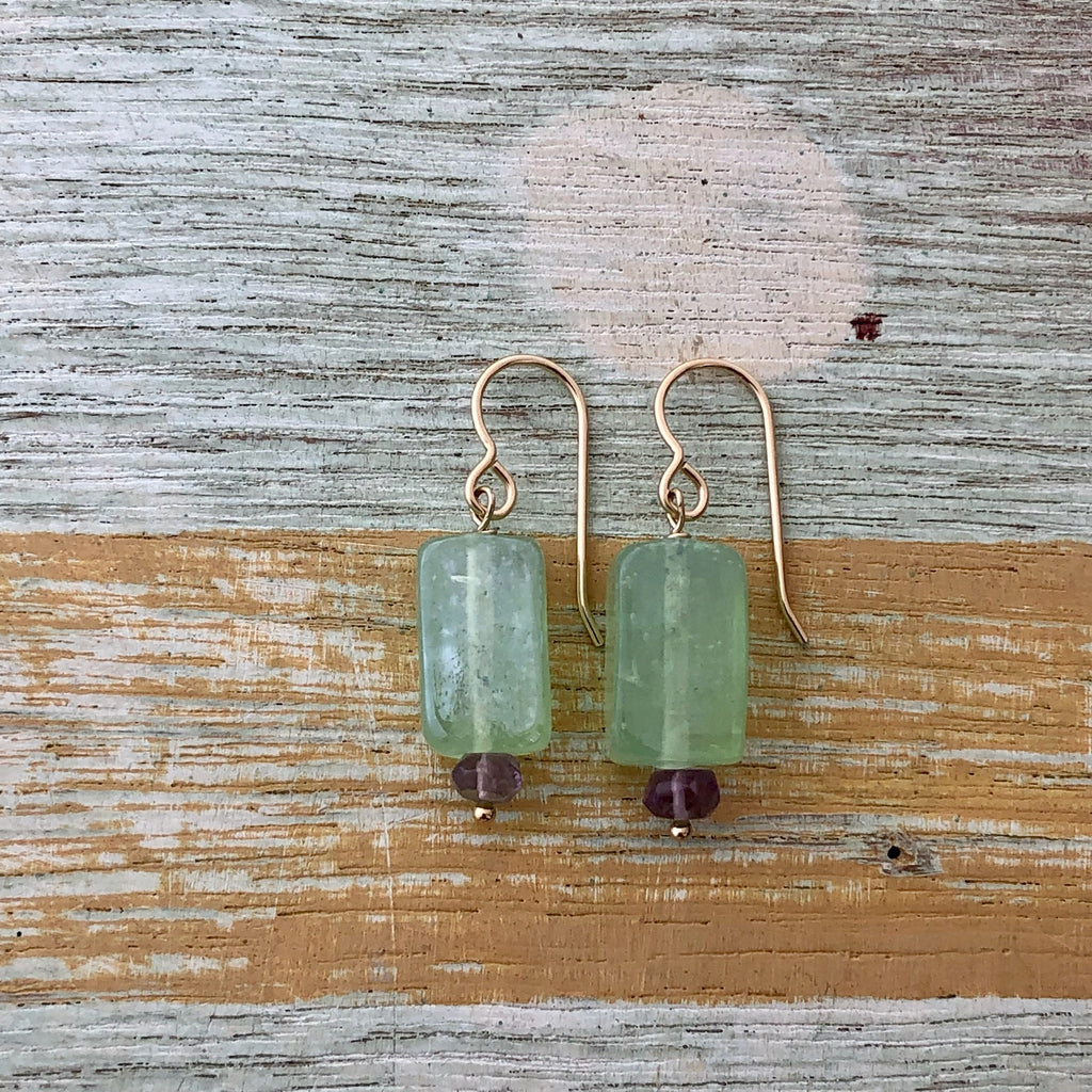 Vintage Japanese Glass Earrings