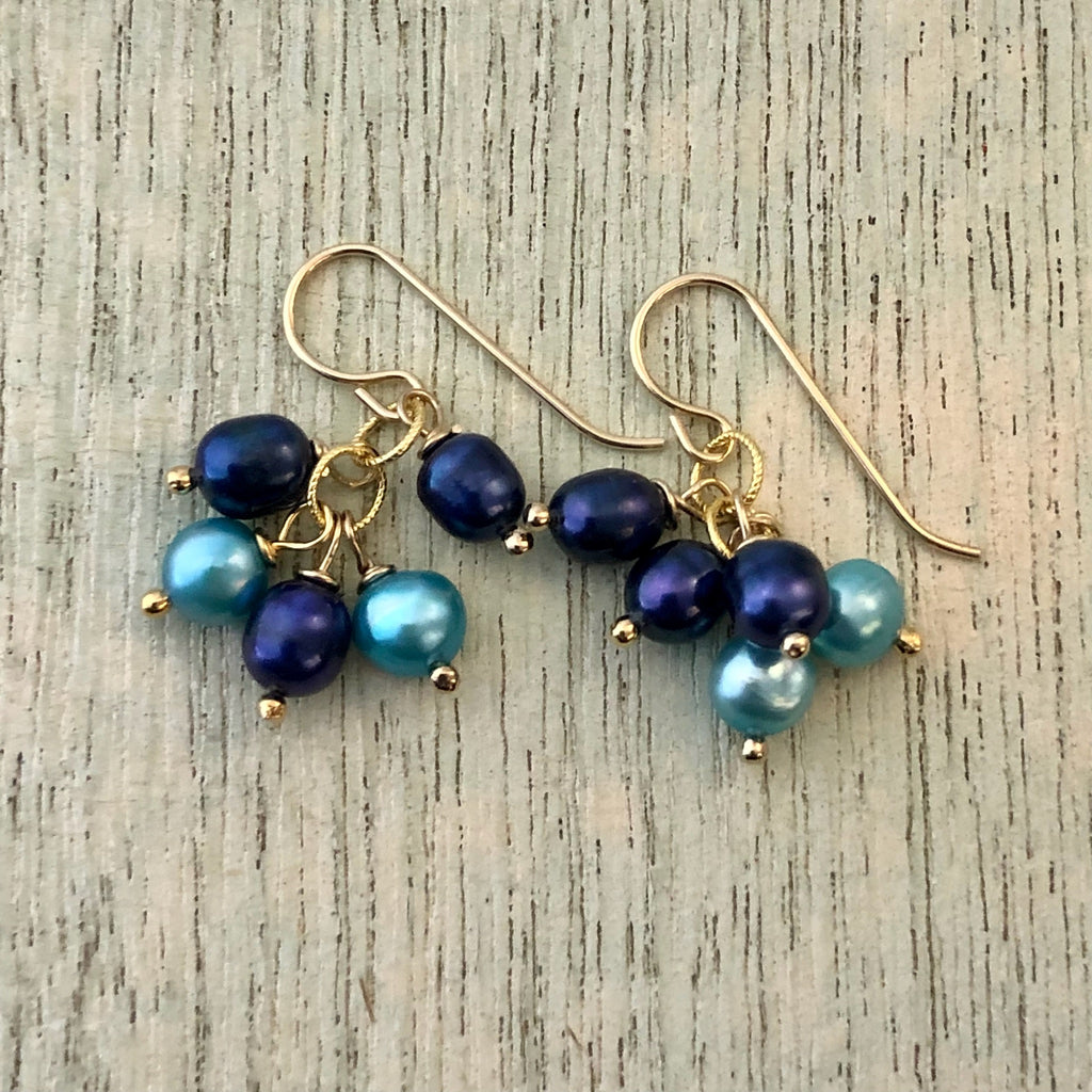 Cluster Pearl Earrings